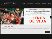 Tablet Screenshot of laaventuraaudiovisual.com